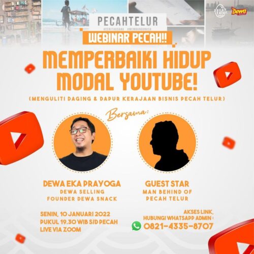 Webinar Launching Pecah Telur Snack