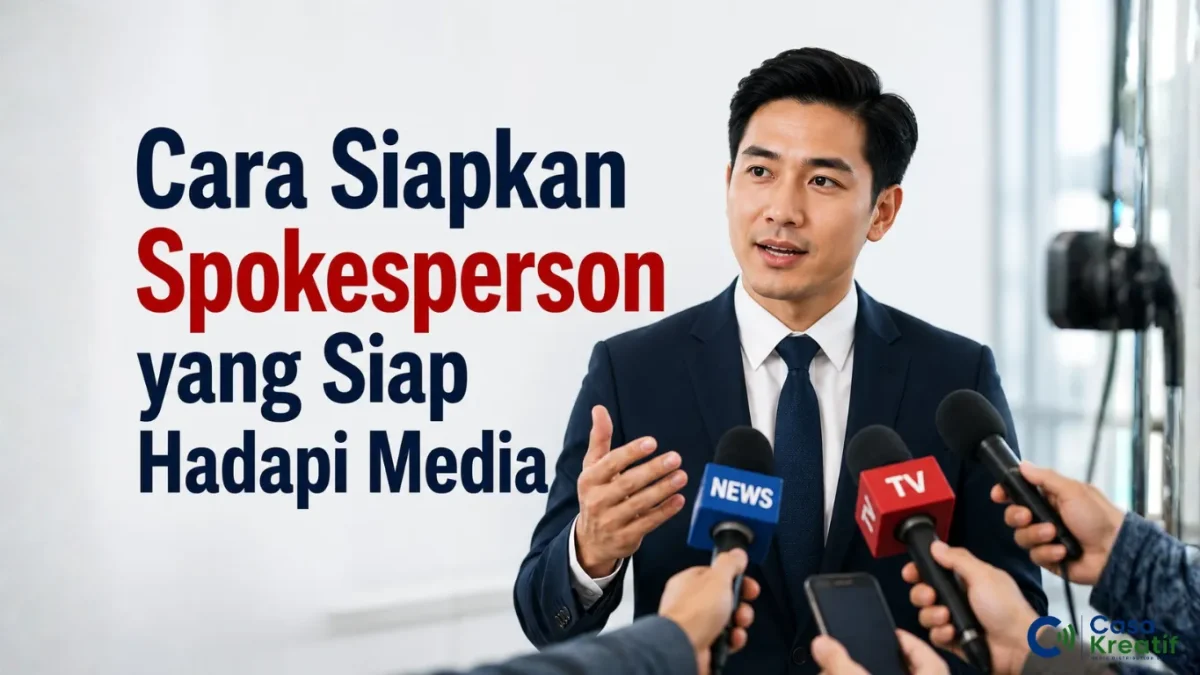 ilustrasi cara siapkan spokesperson yang siap hadapi media dan wawancara jurnalis dengan sistem key message dan teknik bridging