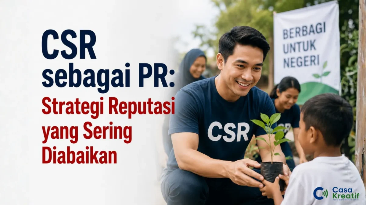 infografis CSR sebagai instrumen PR untuk membangun reputasi bisnis Indonesia