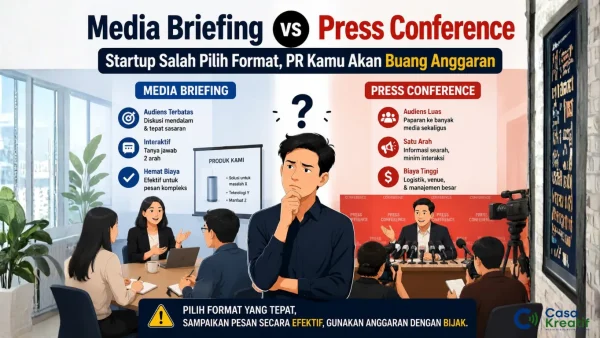 Media Briefing vs Press Conference: Startup Salah Pilih Format, PR Kamu Akan Buang Anggaran
