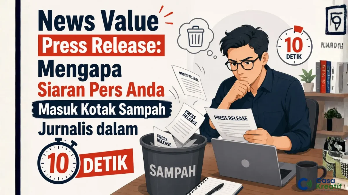 News Value Press Release: Mengapa Siaran Pers Anda Masuk Kotak Sampah Jurnalis dalam 10 Detik
